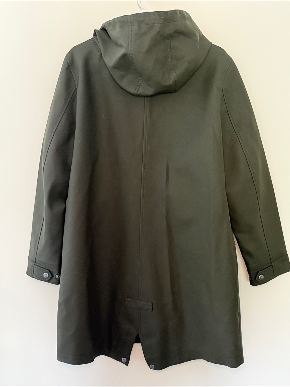 Levi's Women's Olive Green Hooded Rain Jacket - Picture 10 of 13